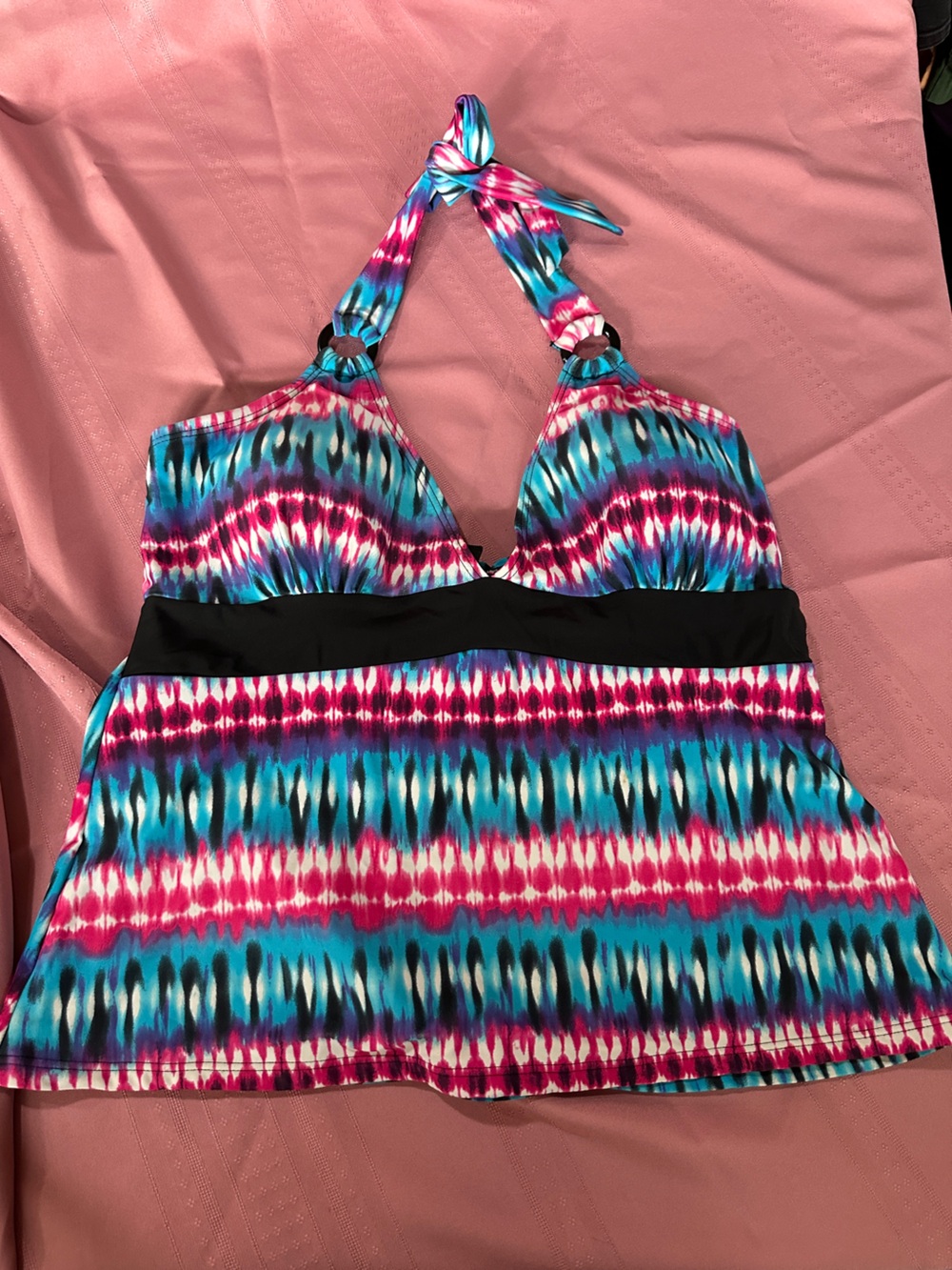 Striped Tankini Swim Top